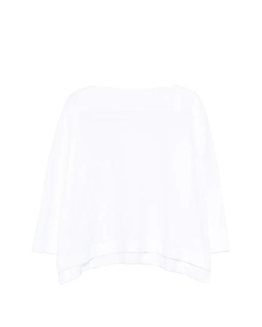 Daniela Gregis White Cotton Sweater