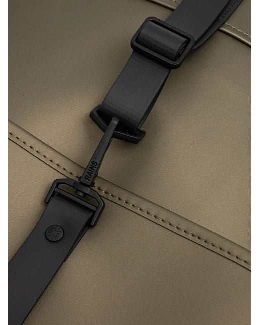 Rains Green Flap Buckle Backpack