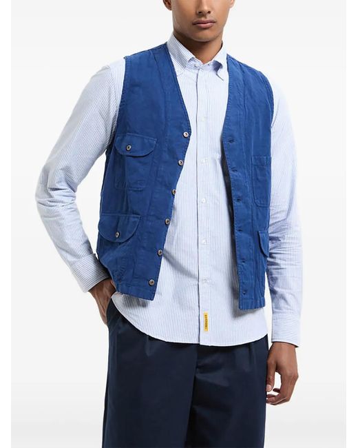 B.D. Baggies Men's Blue V-neck Gilet