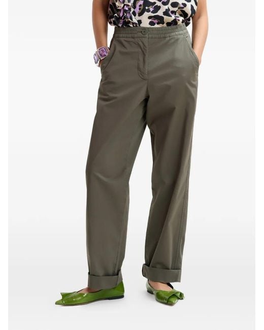 Essentiel Antwerp Gray Elasticated-Waist Trousers