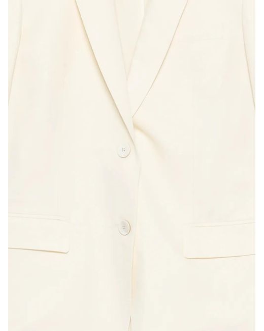 Alberto Biani White Button Blazer