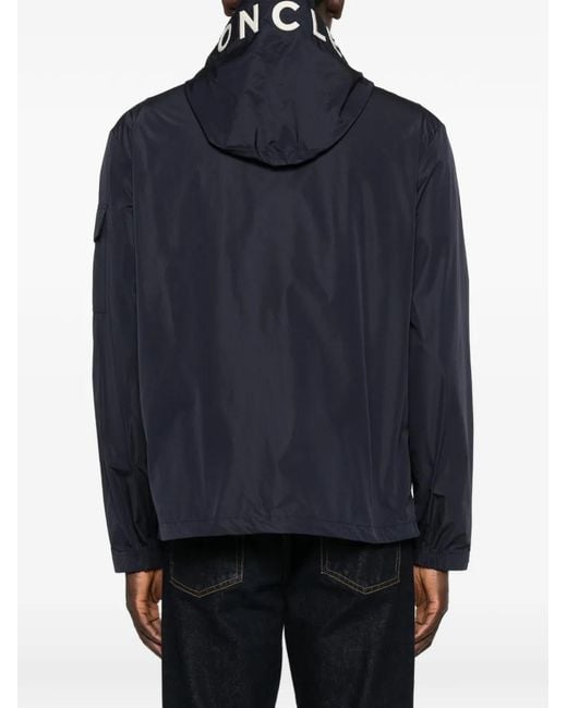 Moncler Blue "Sassiere" Micro Soft Jacket for men
