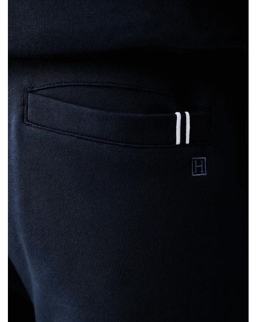 Hackett Blue Logo-Embroidered Drawstring Track Pants for men
