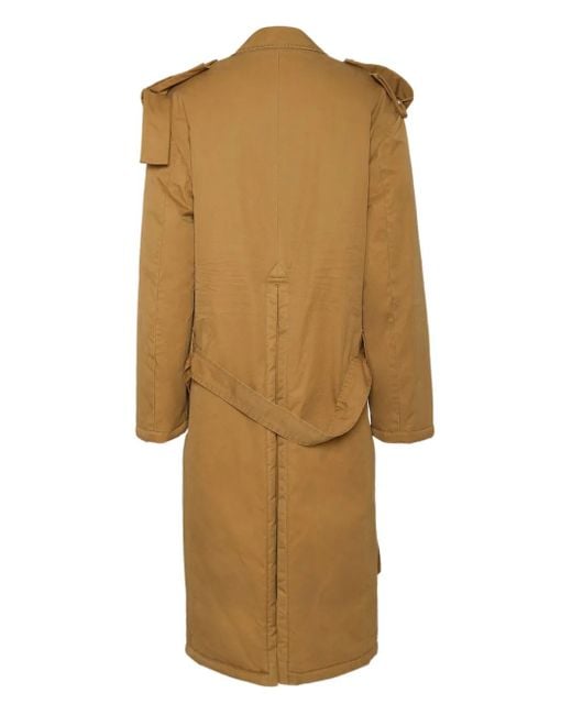 DSquared² Natural Buttoned-Up Trench Coat for men