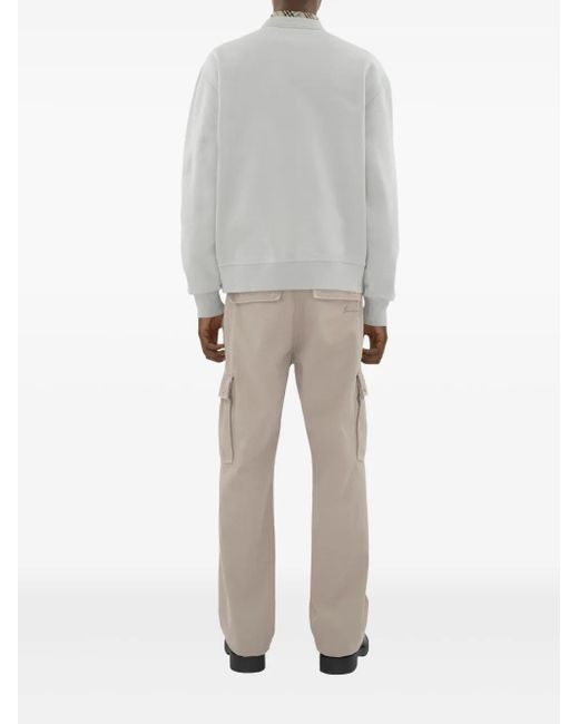 メンズ Burberry ロゴ スウェットシャツ Gray