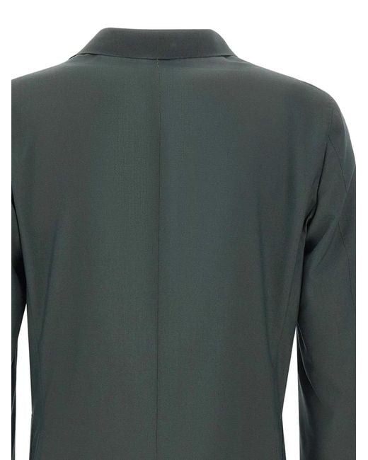 Corneliani Gray Single-Breasted Blazer for men