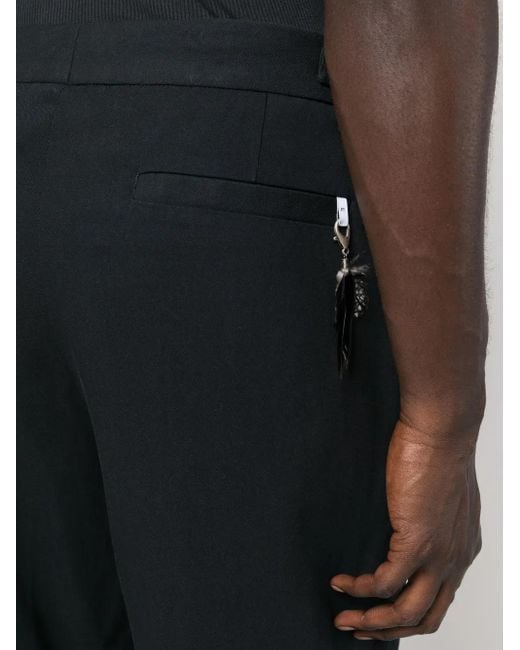 PT Torino Black Straight-Leg Trousers for men