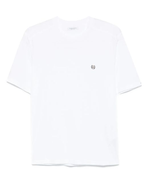 メンズ Stefano Ricci ロゴ Tシャツ White