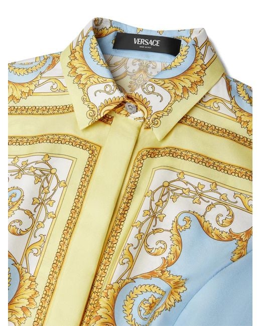 Versace White Silk Midi Dress