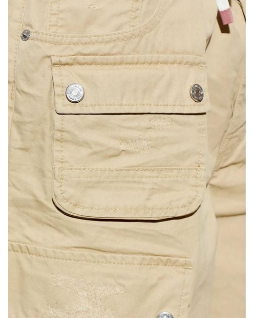 DSquared² Shorts Mit Kordelzug in Natural für Herren