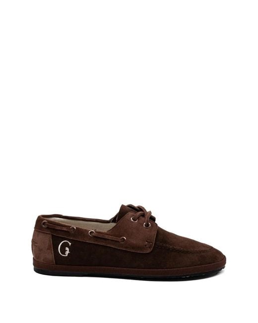 Gondolina Brown Briccola Suede Boat Shoes