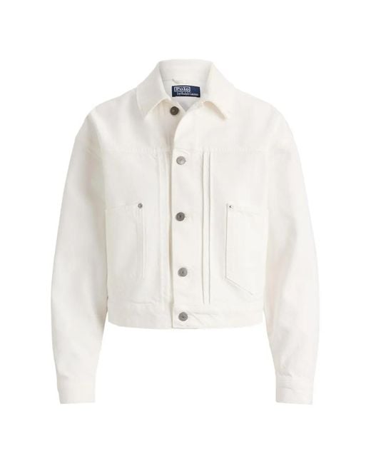 Polo Ralph Lauren White Buttoned Jacket