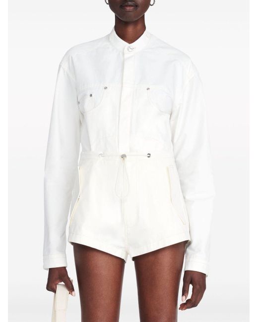 Dion Lee Parachute Shorts in het White