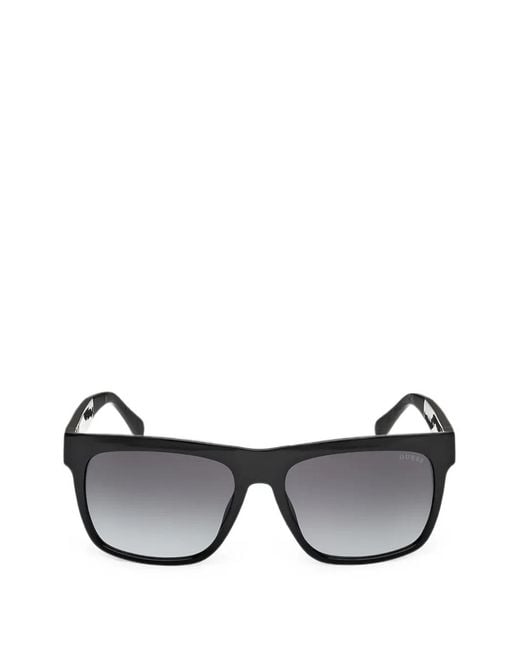 GUESS EYEWEAR Black Square-Frame Sunglasses for men