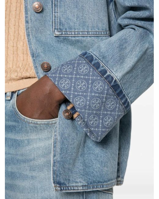 Tory Burch Blue Barn Denim Jacket