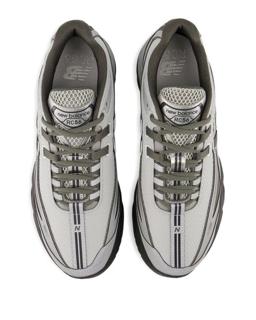 New Balance Gray Rc56 Logo Low-Top Sneakers