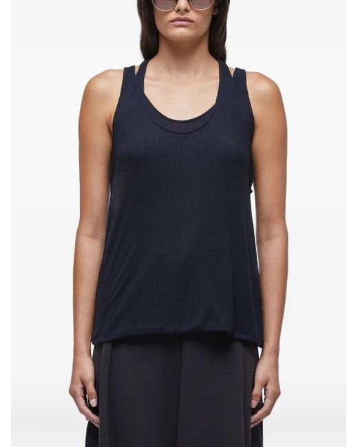 Osklen Blue Geripptes Top