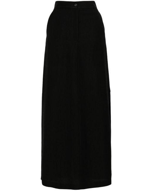 Jupe mi-longue à taille haute Antonelli en coloris Black