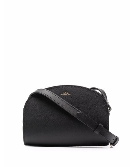 A.P.C. Black Demi-Lune Schultertasche