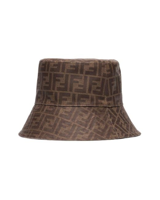 FENDI リバーシブルバケットハット Fendi Reversible Ff Bucket Hat in Brown for Men | Lyst