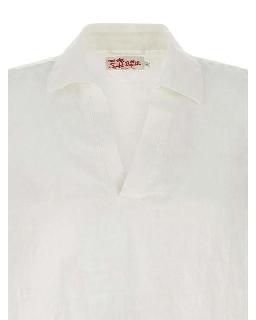 Camicia Ventotene di Mc2 Saint Barth in White da Uomo