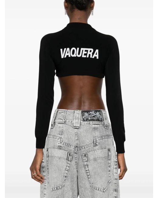 VAQUERA Poloshirt Met Logopatch in het Black