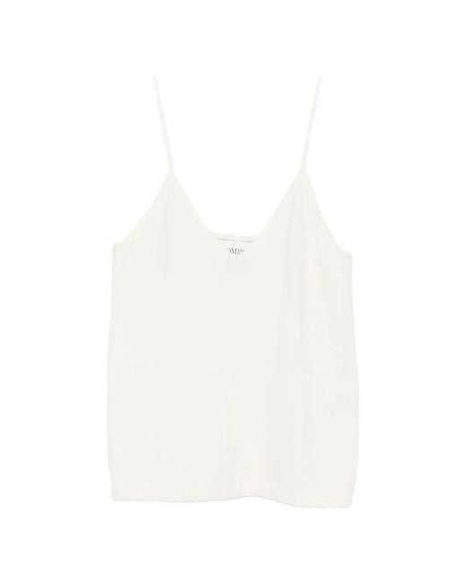 Bompard White V-Neck Straps Top