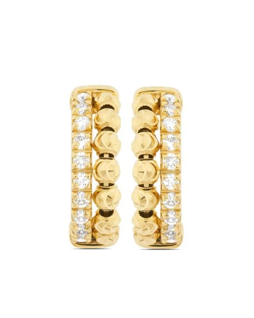 Officina Bernardi Metallic 18Kt Moon Eden Diamond Earrings