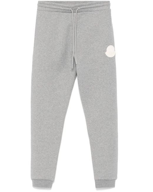 Moncler Gray Cotton Track Pants