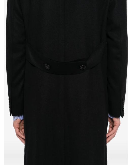 Kiton Black Luca Coat for men