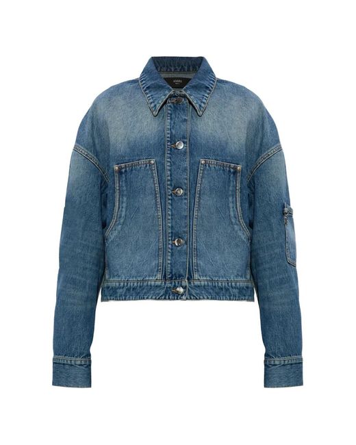 Amiri Denim Cargo Jack in het Blue