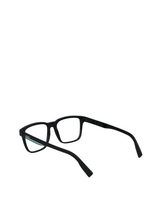 Lacoste Brille Mit Eckigem Gestell in Black für Herren