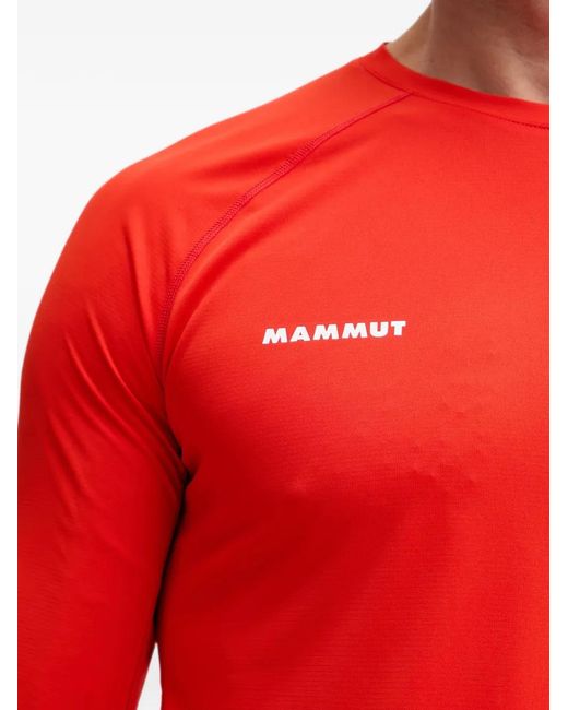Mammut Red Ducan Fl Long-Sleeve Performance T-Shirt for men