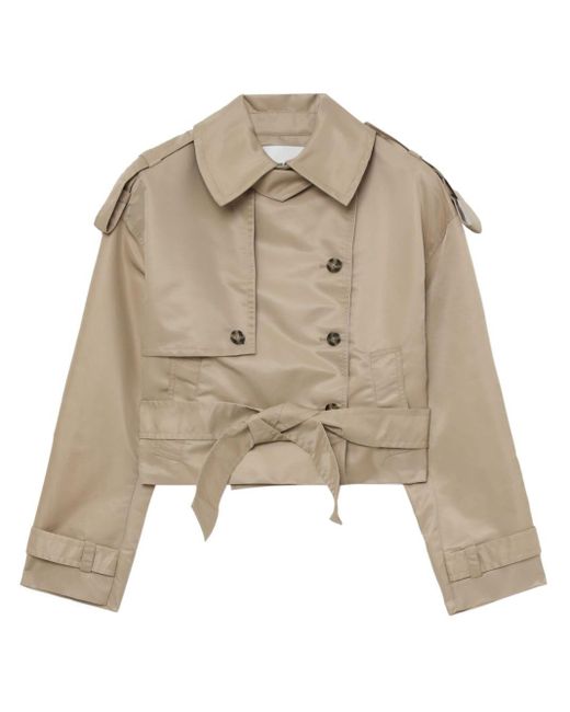 Herskind Natural Louisa Cropped Trench Jacket