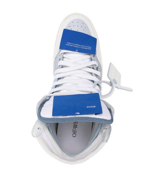 Off-White c/o Virgil Abloh 3.0 Off-court High-top Sneakers in het Blue voor heren
