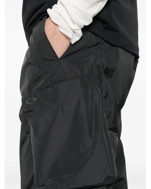 Oakley White Cargo-Pocket Drawstring Trousers for men