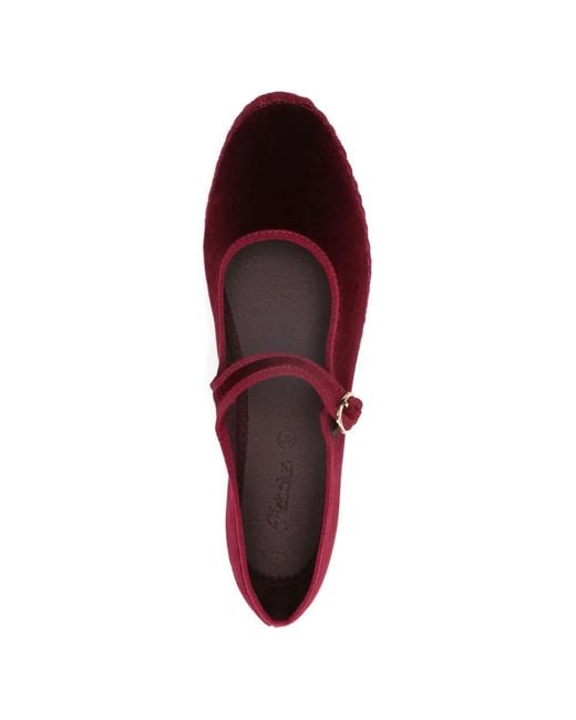 Flabelus Red Lucrecia One-Strap Ballet Flats