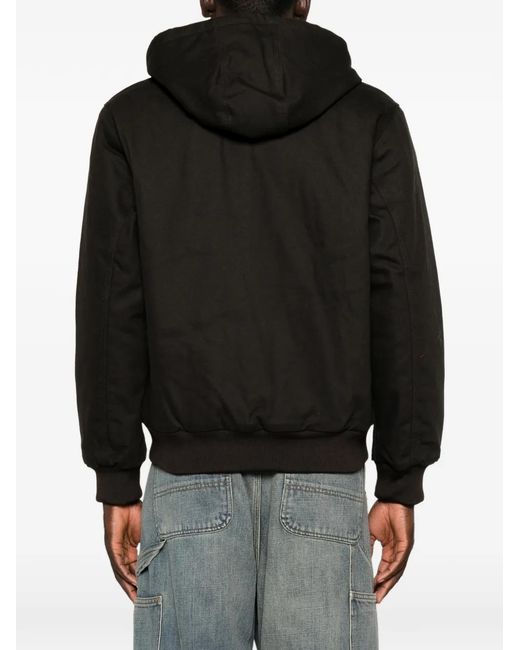 Carhartt Black Hooded Zip-Up Jacket for men