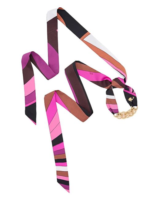 Bracciale Con Stampa Iride di Emilio Pucci in Pink
