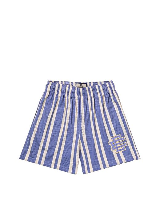 Eric Emanuel Blue Striped Shorts for men