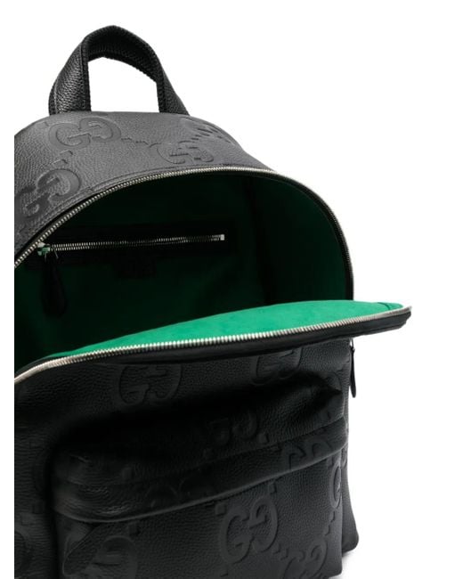 Gucci Black Medium Jumbo Gg Backpack for men