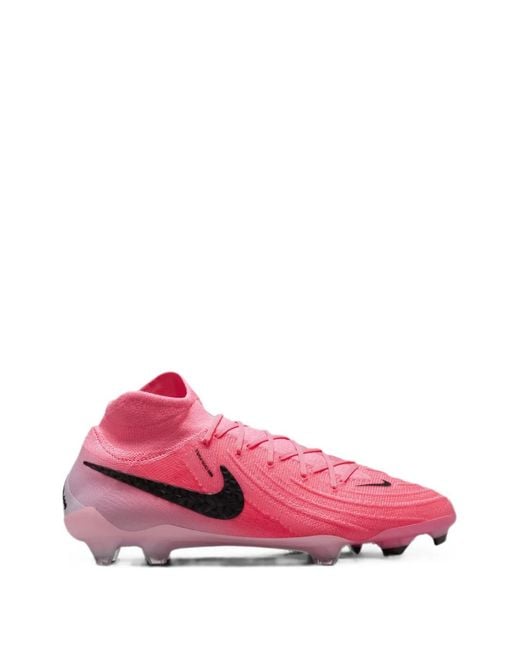 Nike Pink Phantom Luna 2 Elite Firm-Ground High-Top Football Boot for men