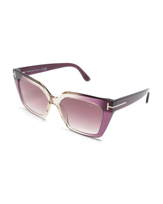 Tom Ford Pink Square-Frame Ombré-Effect Sunglasses