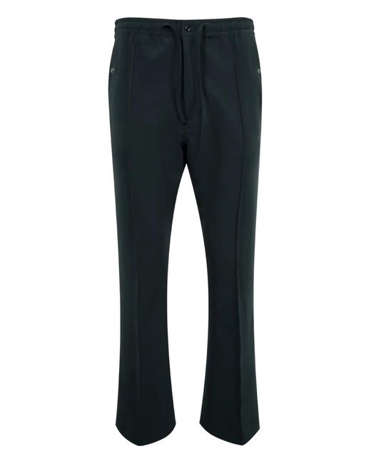 Needles Blue Embroidered Track Pants for men