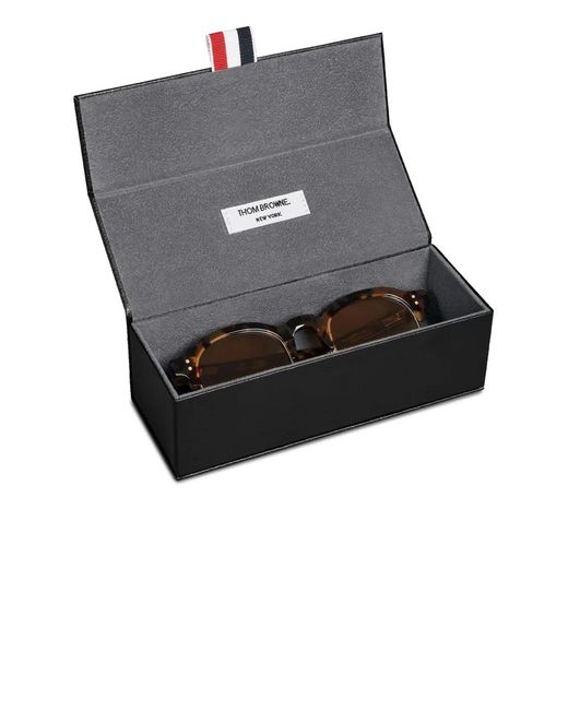 Thom Browne Brown Round Sunglasses