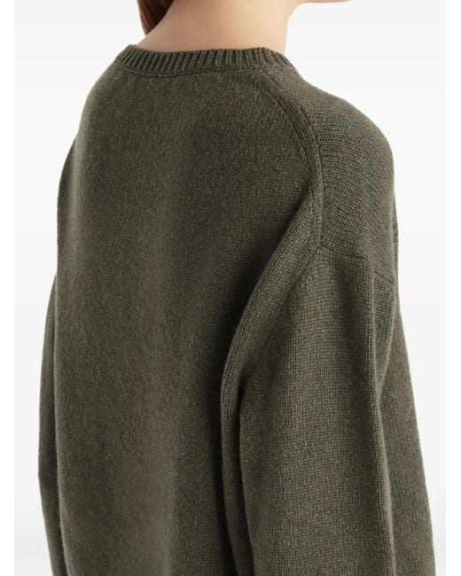 Khaite Green Milo Ribbed Knitwear