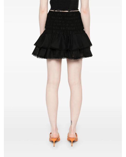 Charo Ruiz Black Pinel Mini Skirt
