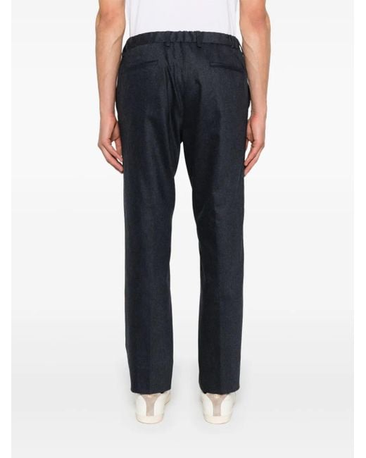 Corneliani Blue Straight-Leg Trousers for men