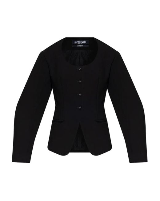 Jacquemus Jack Met Knoopsluiting En Ballonmouwen in het Black