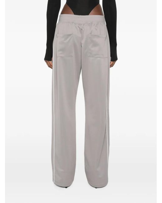WRSTBHVR Gray Winto Side-Stripe Track Pants for men